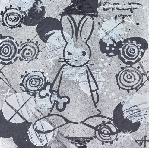 Two Tone Bone by Harry Bunce - Mixed Media Original